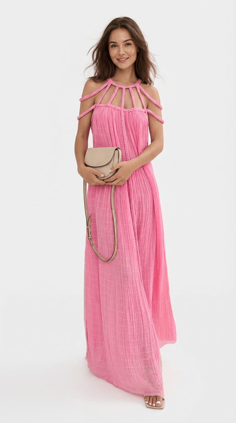 Aria Long Linen Dress