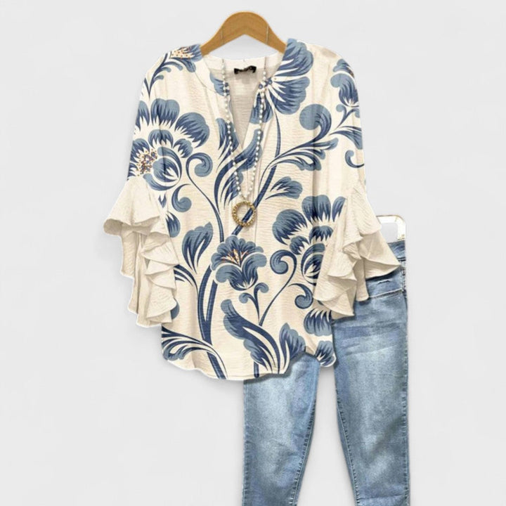 Stella | Airy Floral Day Blouse