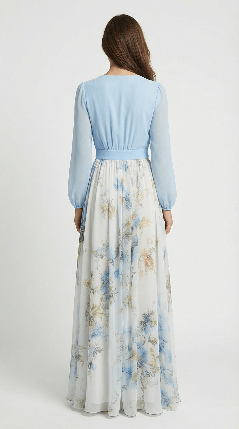 Olivia Long Sleeve Floral Maxi Dress