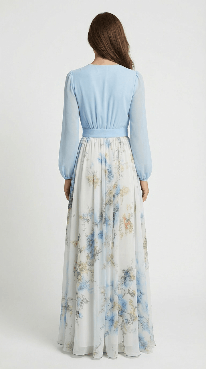 Olivia Long Sleeve Floral Maxi Dress
