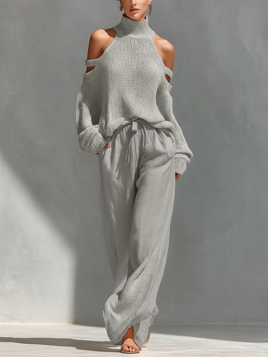 Sophie | Beige Knit Set