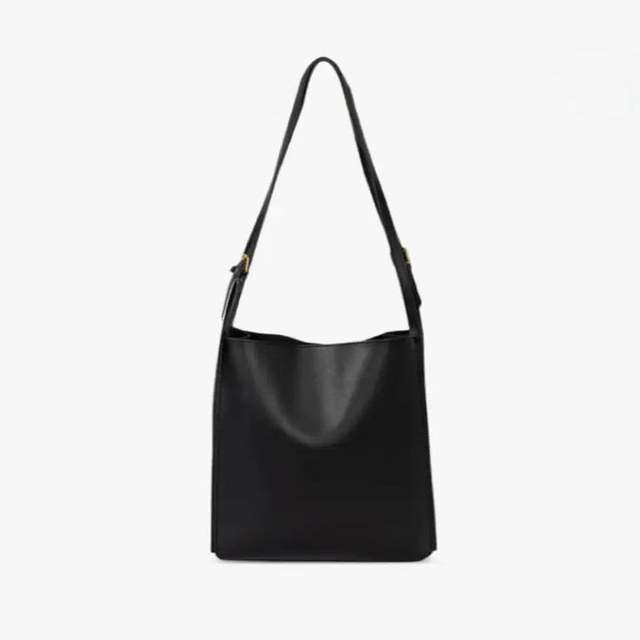 Rose | Boxy Leather Crossbody Bag with Clean Lines and Slim Strap