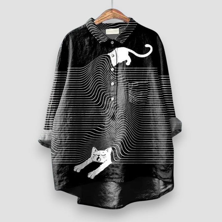 Georgie™ | Women's Shirt with Dog Print