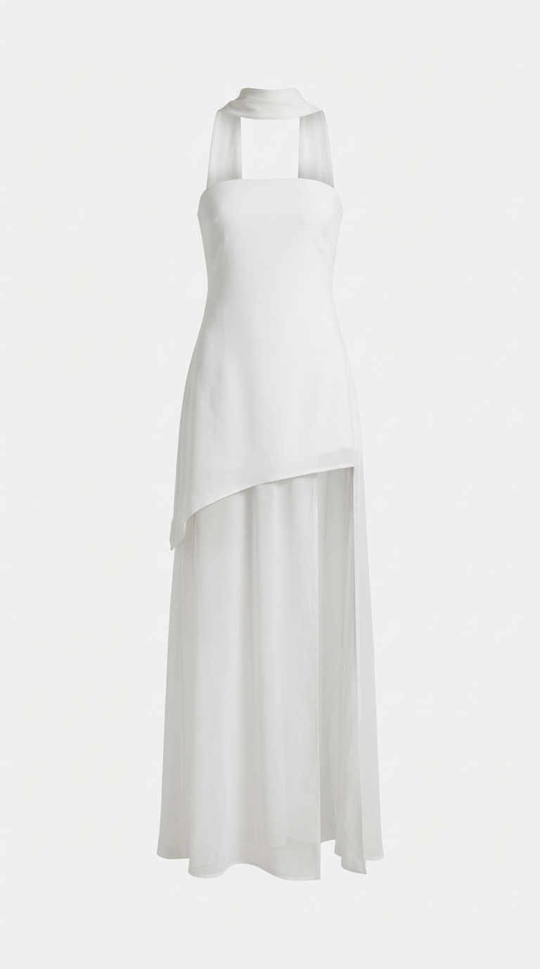Kayla Strapless Maxi Dress with High Slit