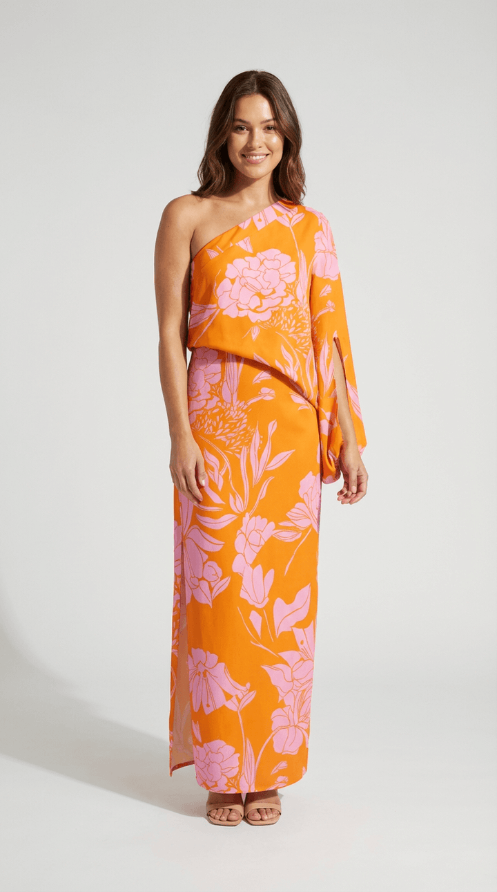 Rosie One-Shoulder Printed Maxi Dress