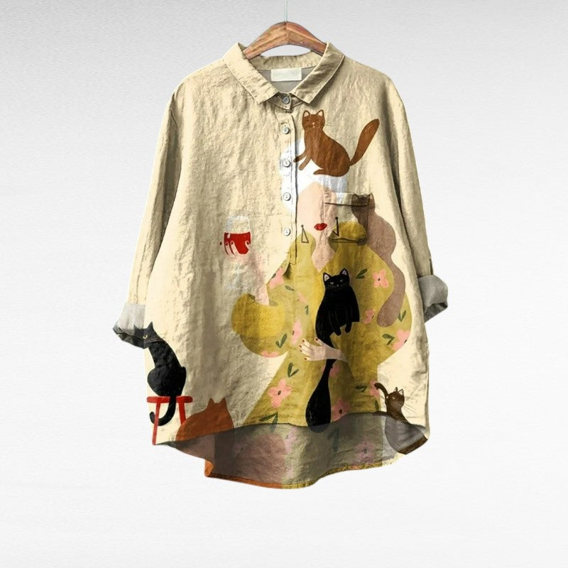 Mireva - Elegant Vintage Blouse