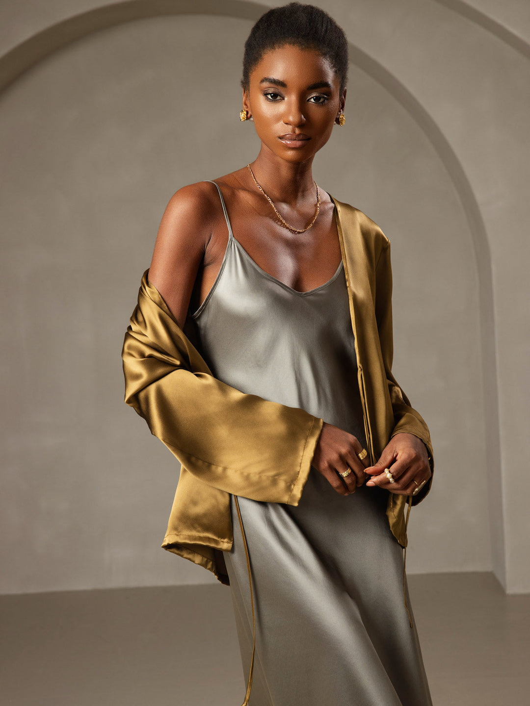 Cleo | Elegant Spaghetti Strap Nightgown