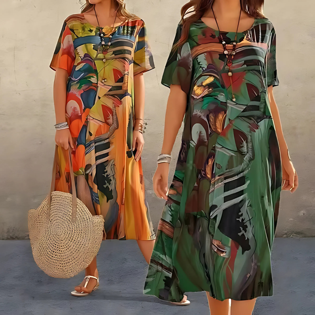 Coral™ | Elegant Floral Dress