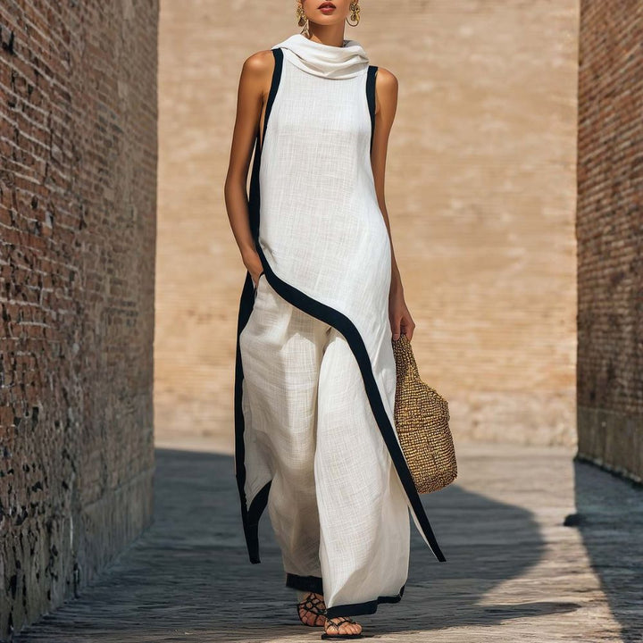Leonora | Elegant Linen Two-Piece Set