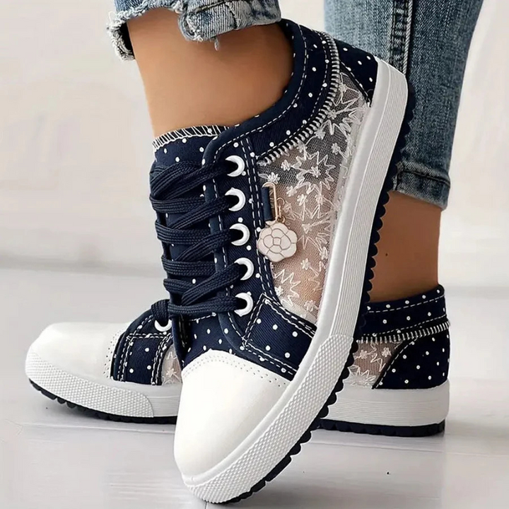Cara™ | Elegant Women's Sneakers with Floral Details