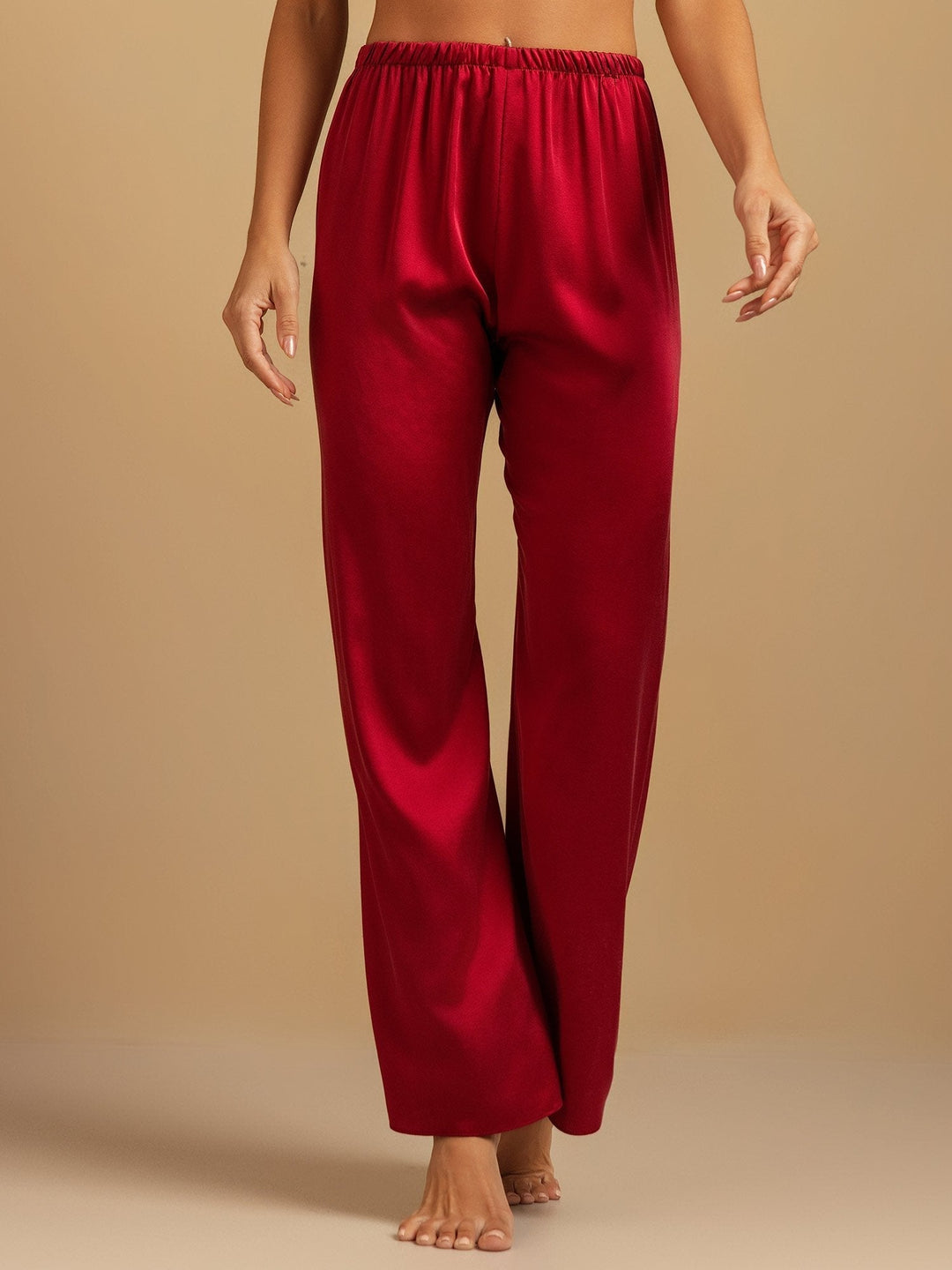 Clare | Wide-Leg Silk Trousers