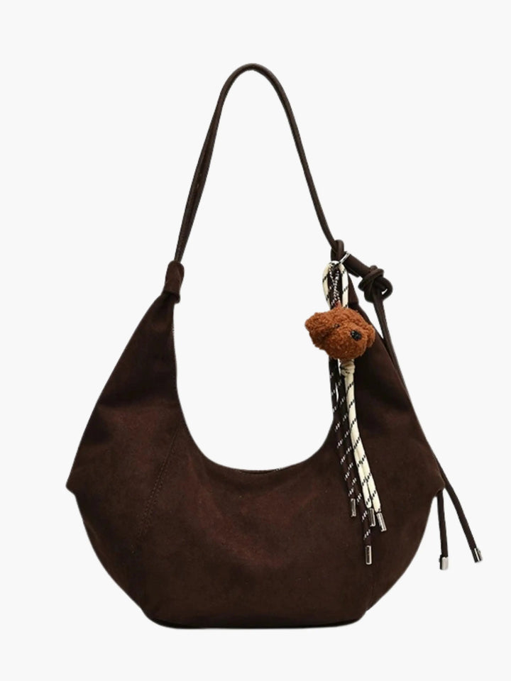 Amalia | Suede Boho-Chic Hobo Bag with Playful Charm