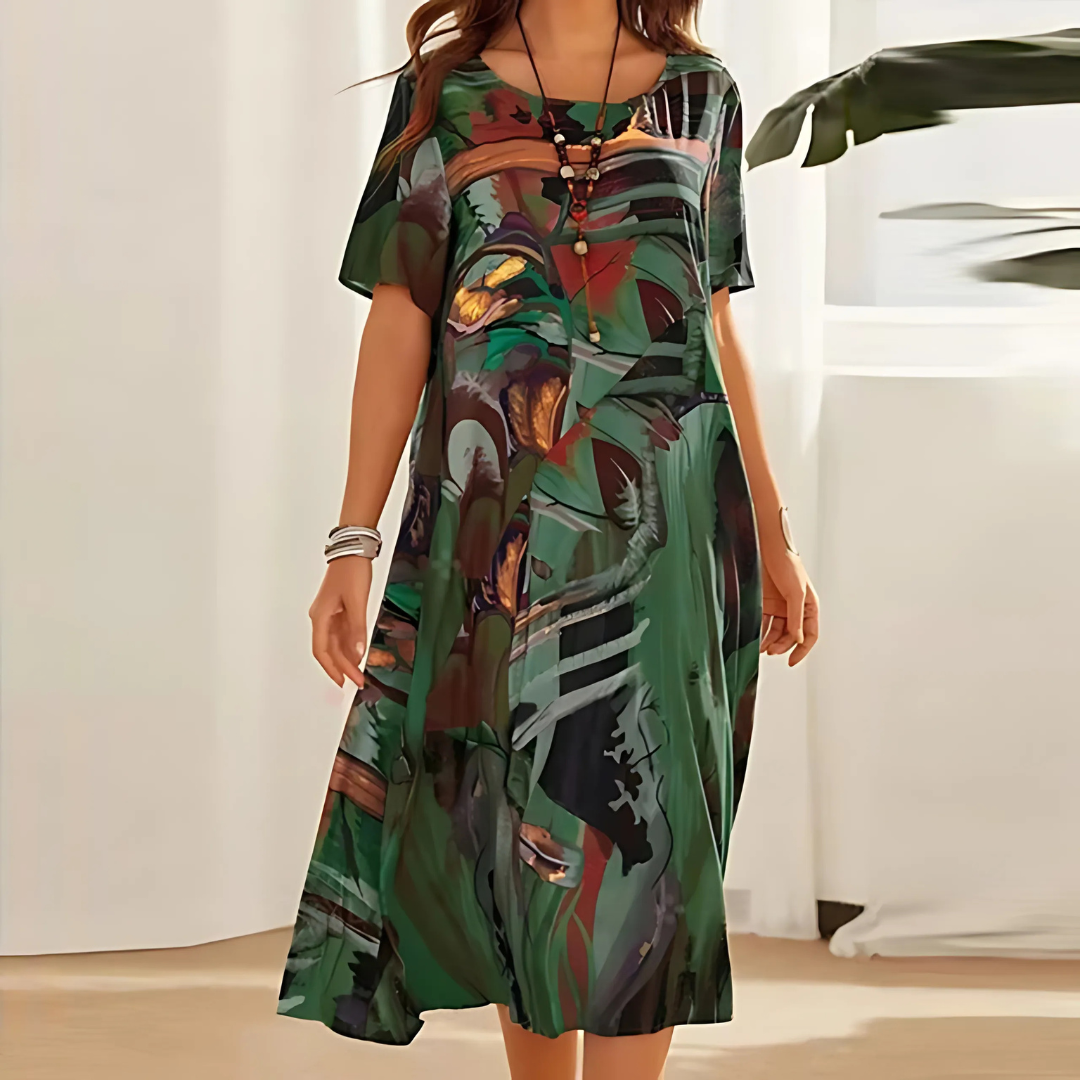 Coral™ | Elegant Floral Dress