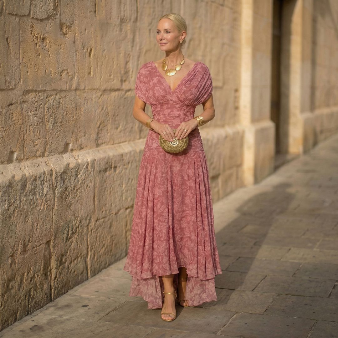 Amelia | Pink Flowing Dress