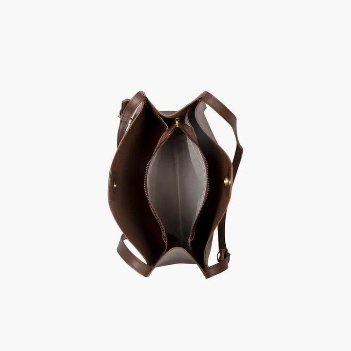 Rose | Boxy Leather Crossbody Bag with Clean Lines and Slim Strap