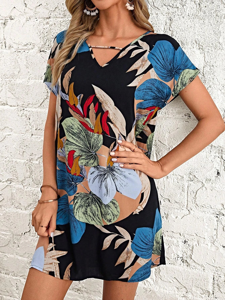 Mireille™ | Tropical Batwing Dress