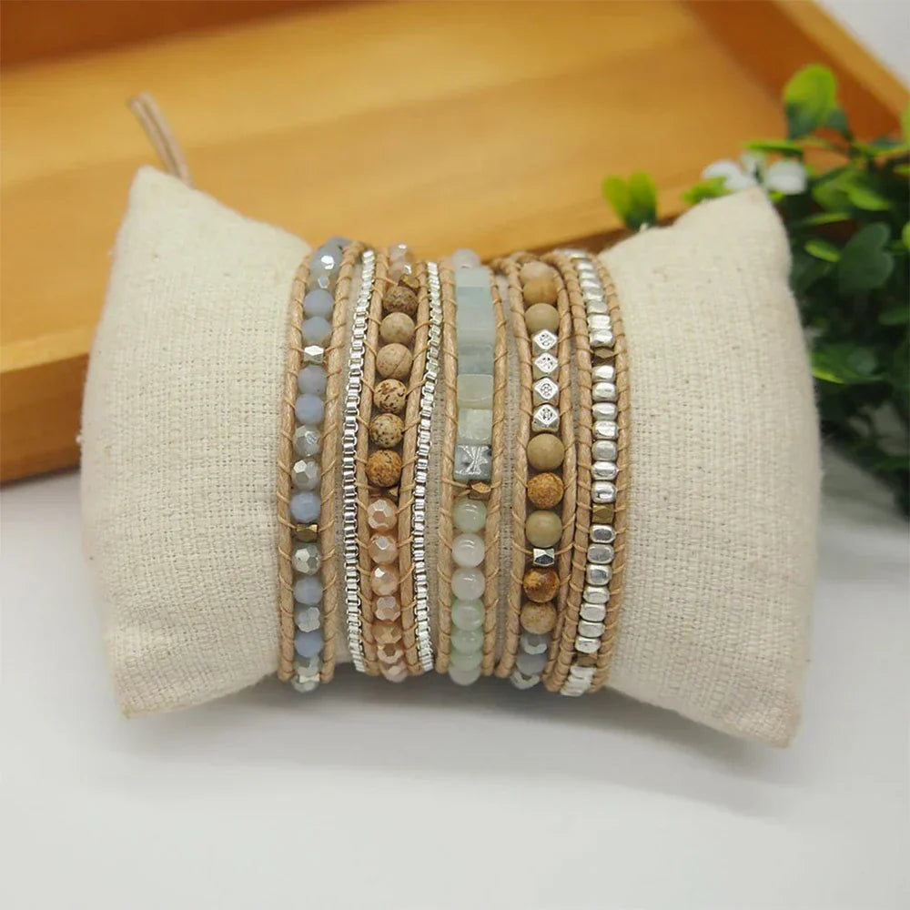 Allegra | Amazonite & Jasper Stone Wrap