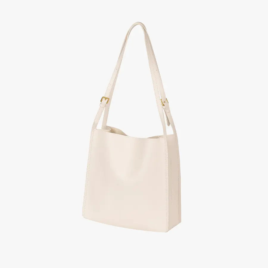 Rose | Boxy Leather Crossbody Bag with Clean Lines and Slim Strap