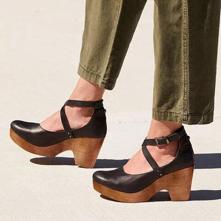 Rosie | Closed Toe Wedge Heels