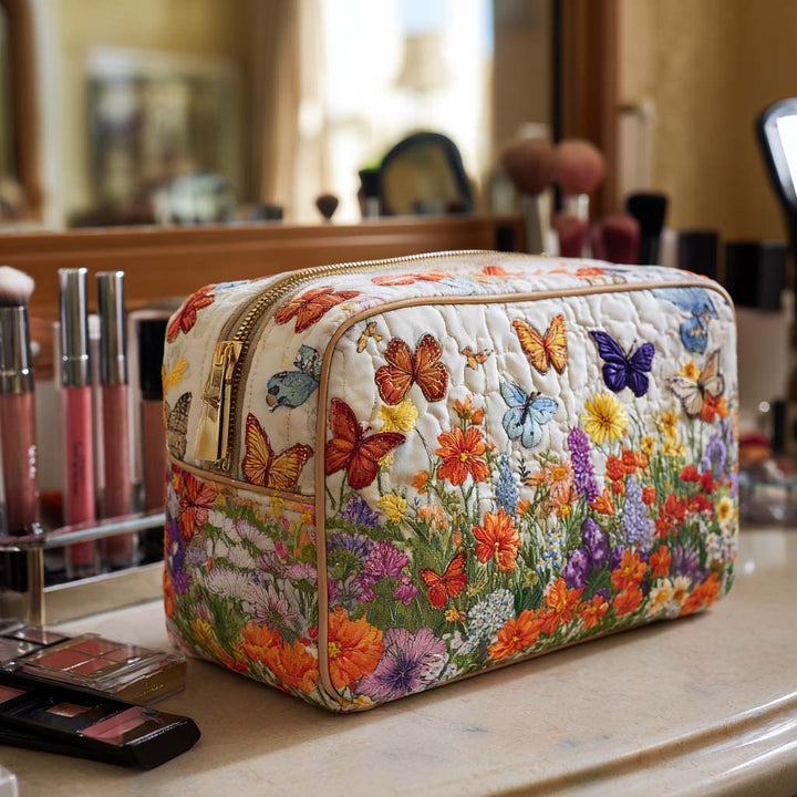 Meadow Bloom | Quilted Makeup Bag