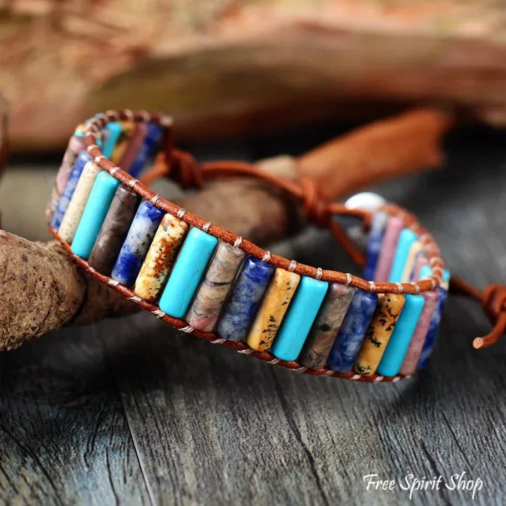 Layla | Turquoise Jasper & Sodalite Tube