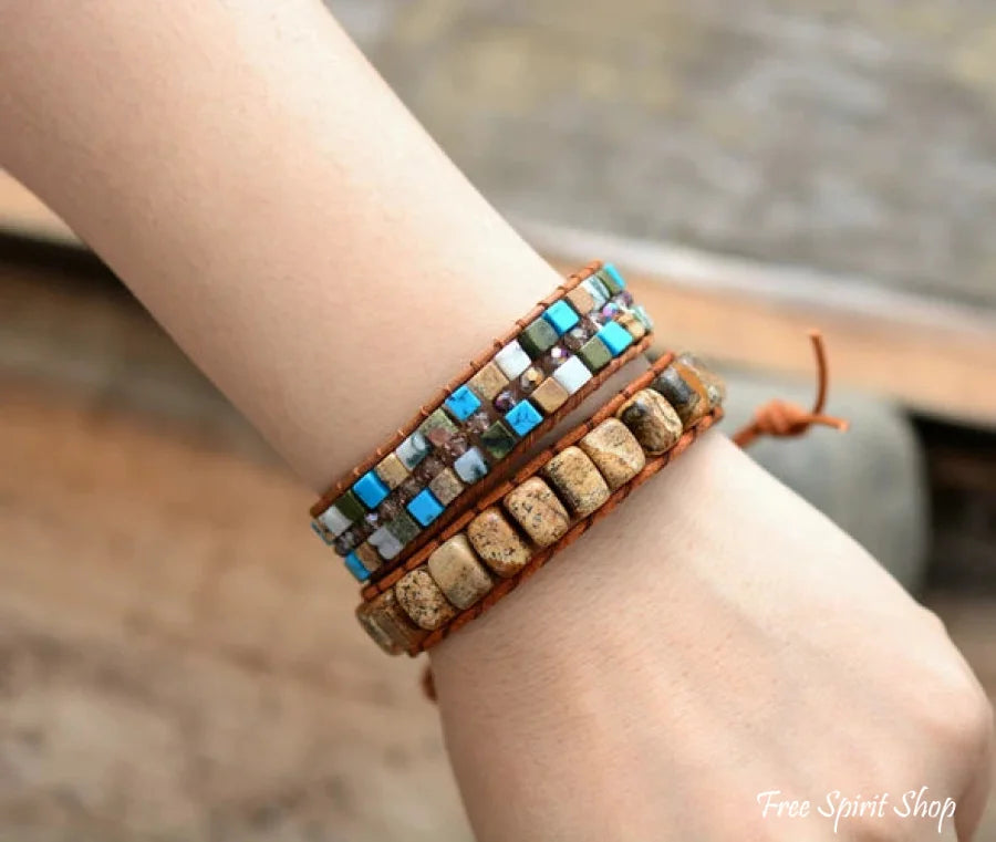 Sonia | Handmade Natural Semi-precious Jasper Bead