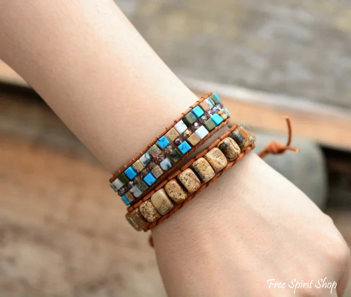 Sonia | Handmade Natural Semi-precious Jasper Bead