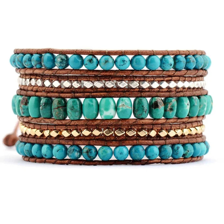Keira | Handmade Natural Turquoise 5 Layer