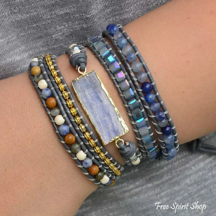 Imogen | Handmade Natural Blue Topaz Sodalite