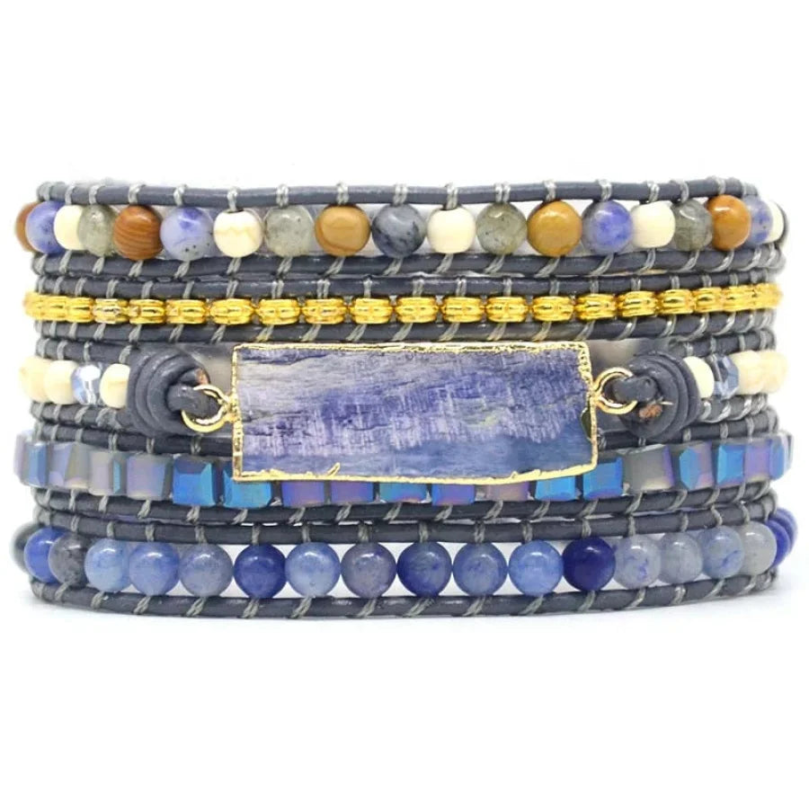 Imogen | Handmade Natural Blue Topaz Sodalite