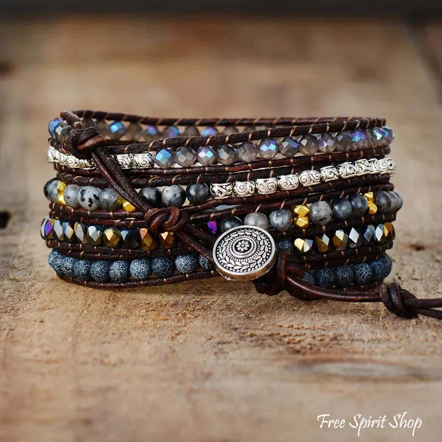 Leah | Dark Onyx & Mixed Bead