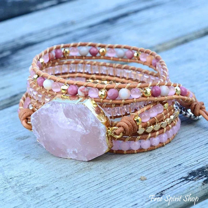 Camille | Rose Quartz Heart Chakra Wrap