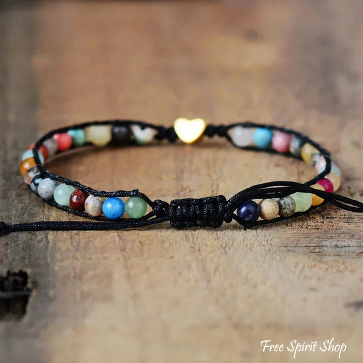 Rachel | Stone Mix & Heart Charm