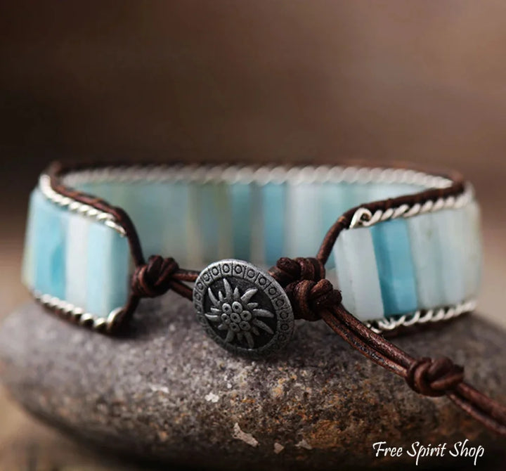 Ava | Amazonite & Silver Chain