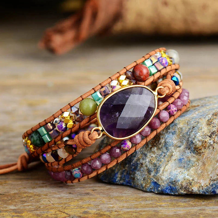 Avery | Amethyst & Lepidolite Wrap