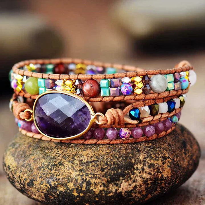 Avery | Amethyst & Lepidolite Wrap