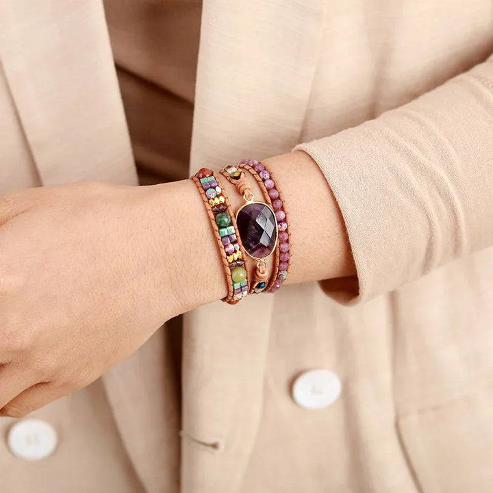 Avery | Amethyst & Lepidolite Wrap