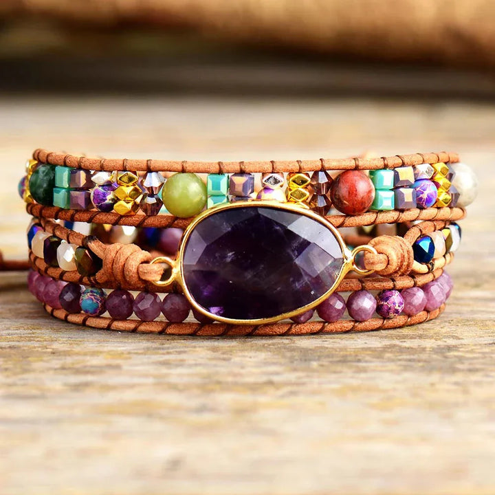 Avery | Amethyst & Lepidolite Wrap