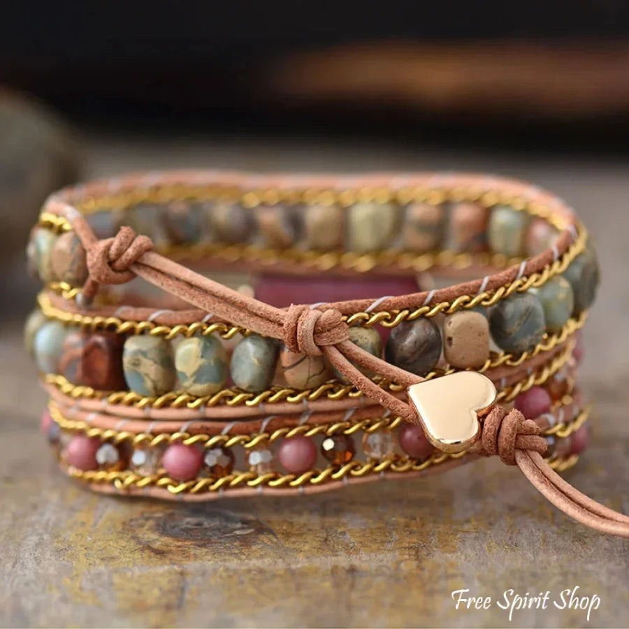 Angel | Rhodonite & Jasper LOVE Wrap