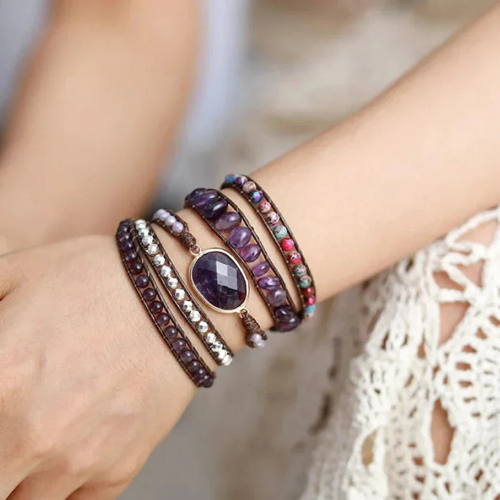 Adelaide | Amethyst & Purple Jasper Wrap