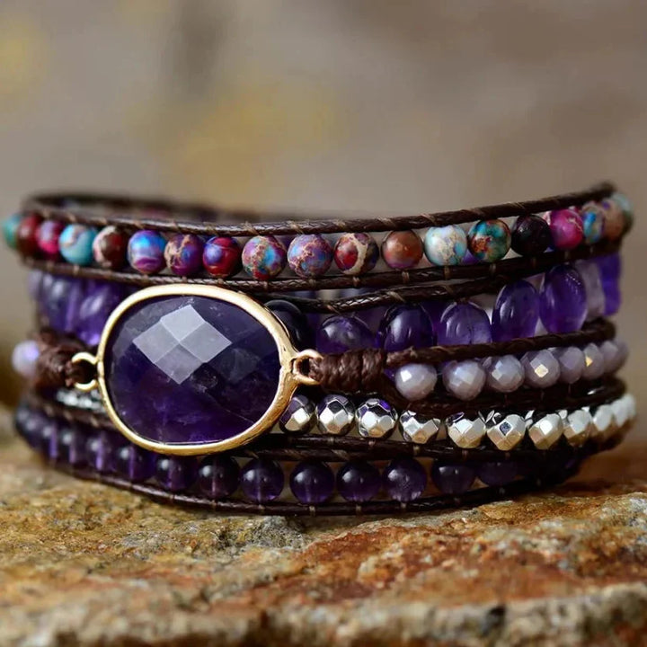 Adelaide | Amethyst & Purple Jasper Wrap