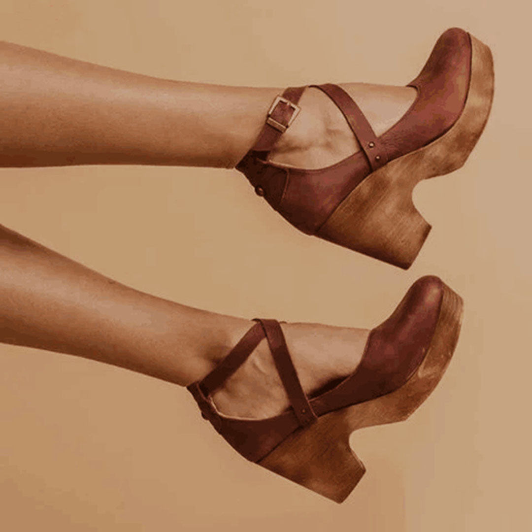 Rosie | Closed Toe Wedge Heels