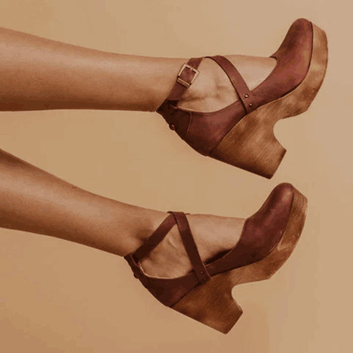 Rosie | Closed Toe Wedge Heels
