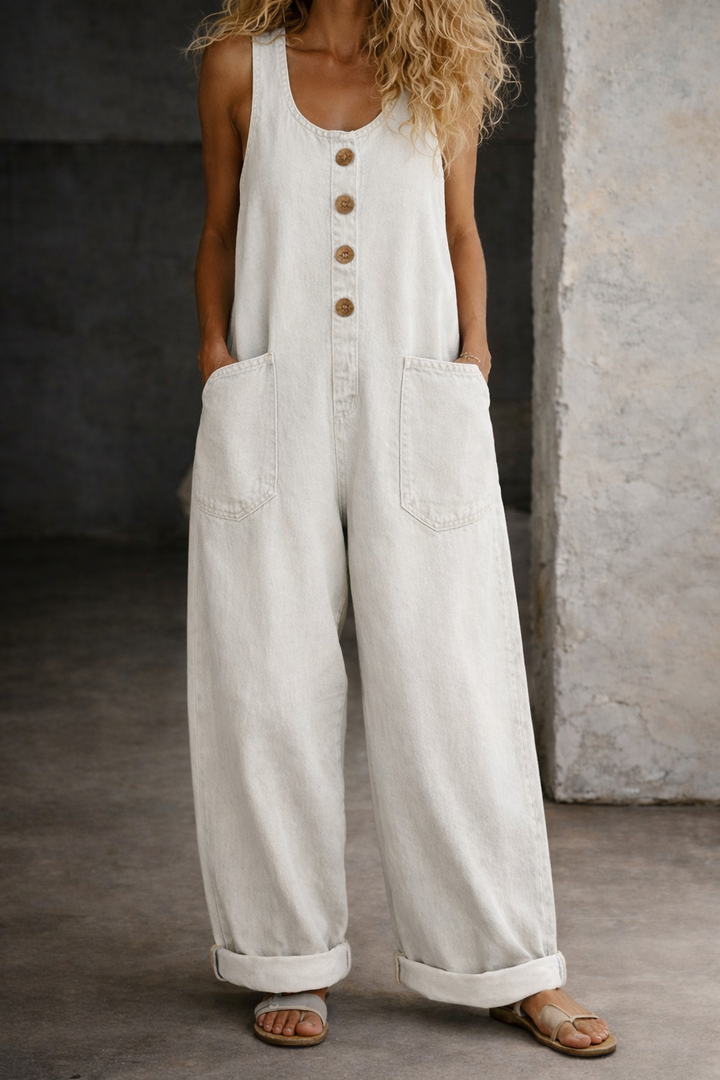 Guillermo | Vintage Washed Cotton Denim Overalls
