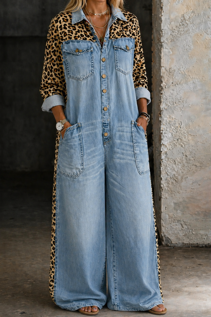 Amanda | One-Piece Shirt-Style Jumpsuit