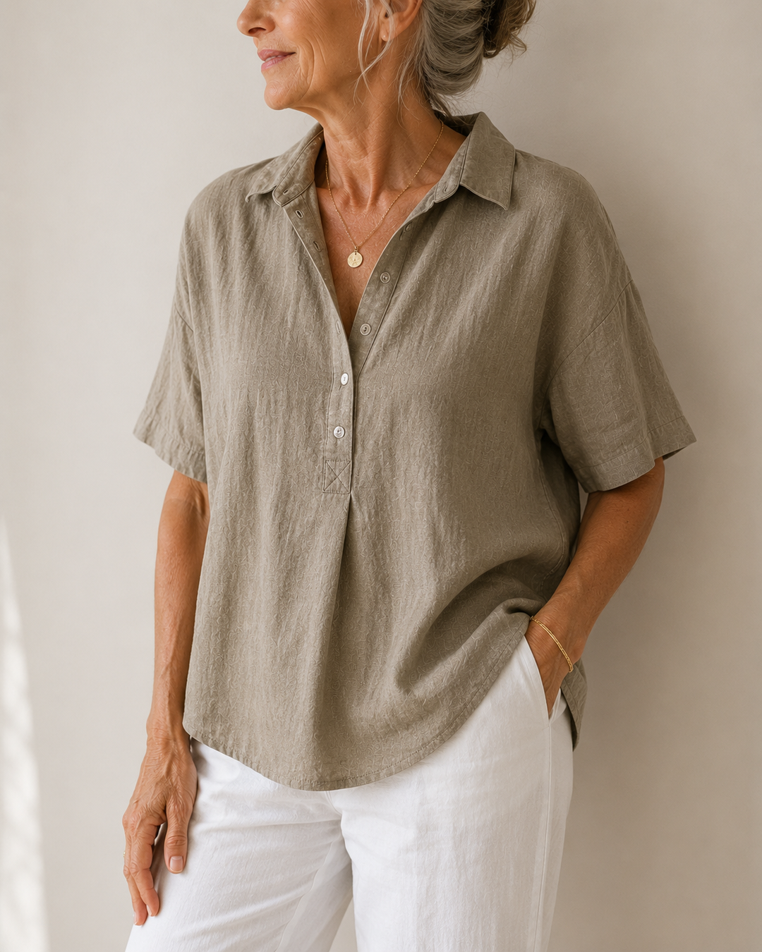 Ismay | The Collared Button Blouse