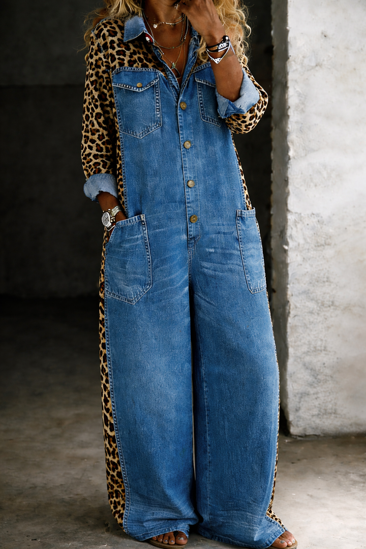 Amanda | One-Piece Shirt-Style Jumpsuit
