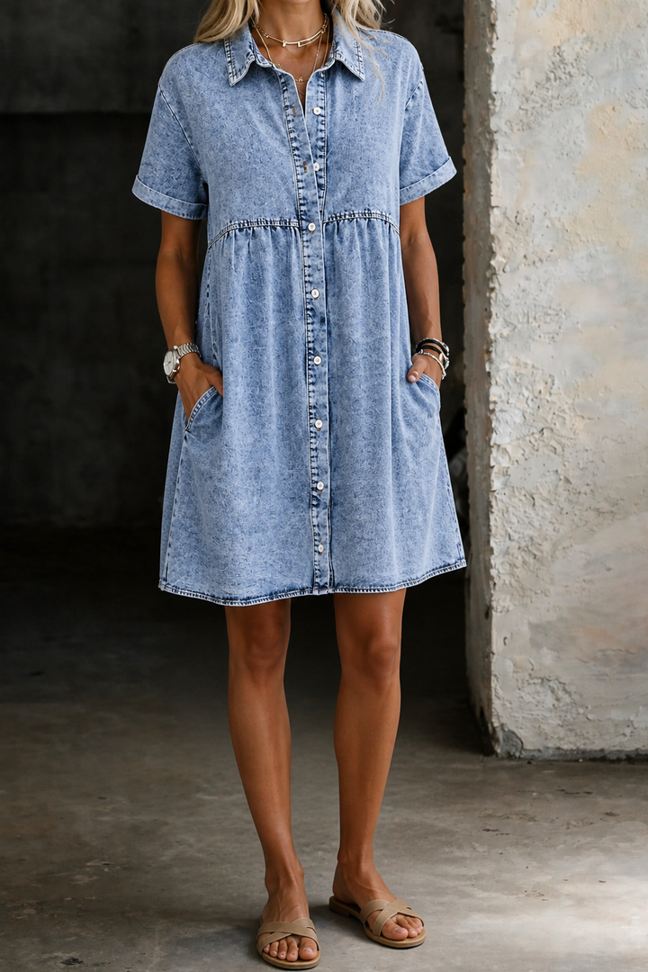 Juana | Denim Shirt Dress