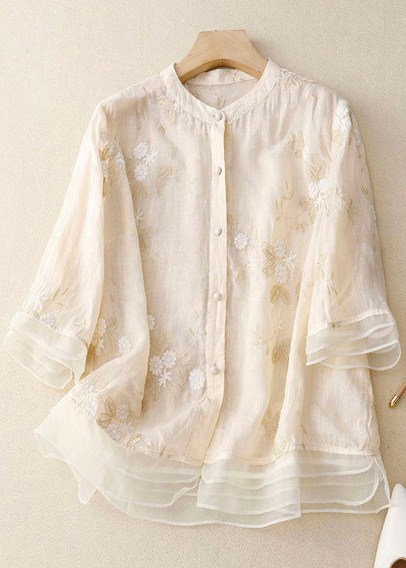 Courtney™ | Chic Blouse with Floral Accents