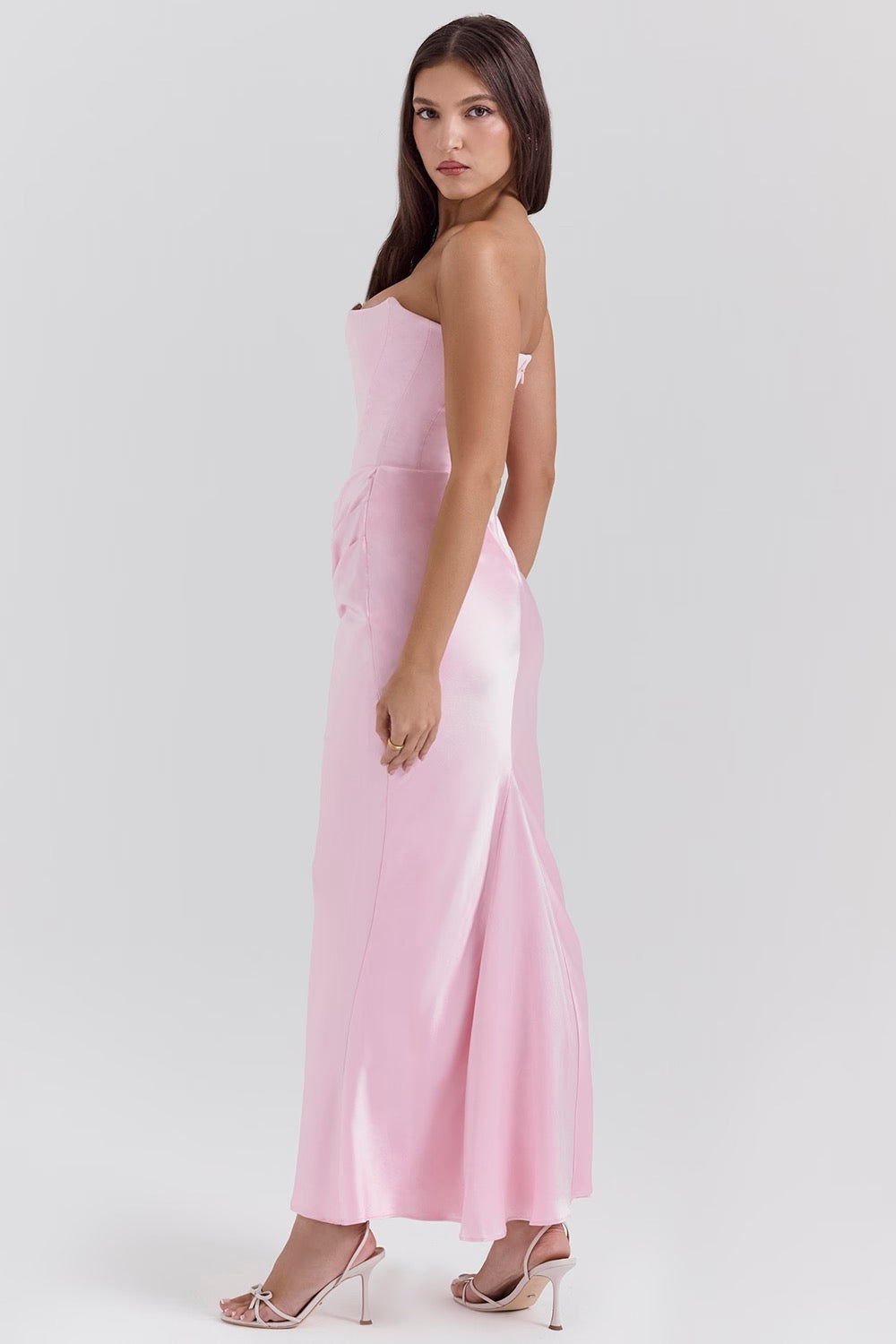 Camille™ | Women's Wedding Guest Lace Strapless Dress Evening